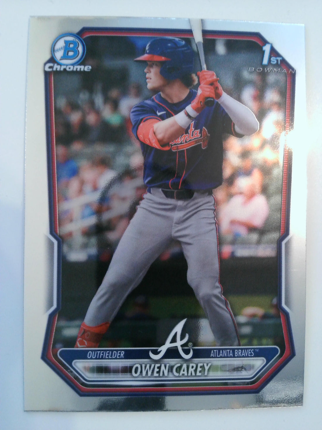 2026 Bowman Baseball Chrome Prospects Owen Carey #BCP-69
