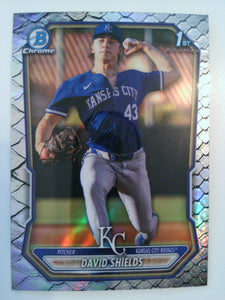 2026 Bowman Baseball Chrome Prospects Reptilian Refractor David Shields #BCP-11