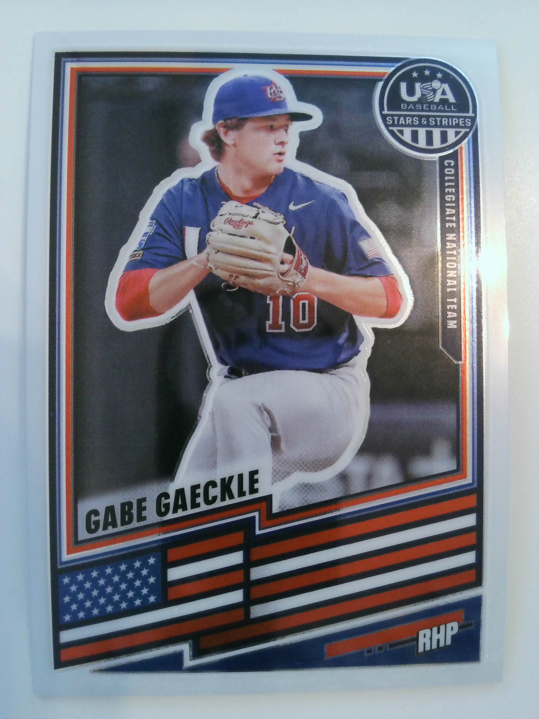 2026 Panini Stars & Stripes Prizm USA Baseball Baseball Gabe Gaeckle #77