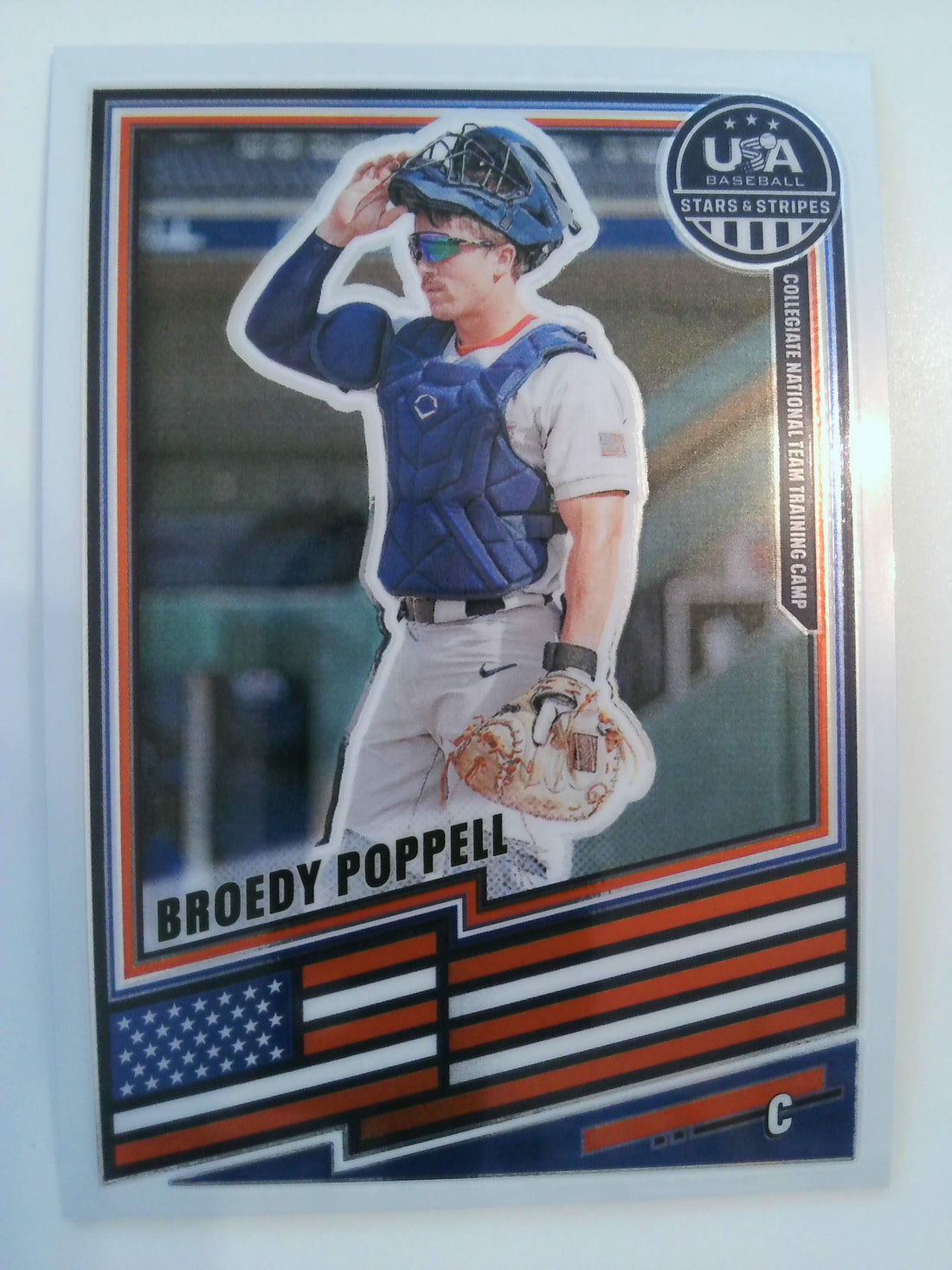 2026 Panini Stars & Stripes Prizm USA Baseball Baseball Broedy Poppell #2