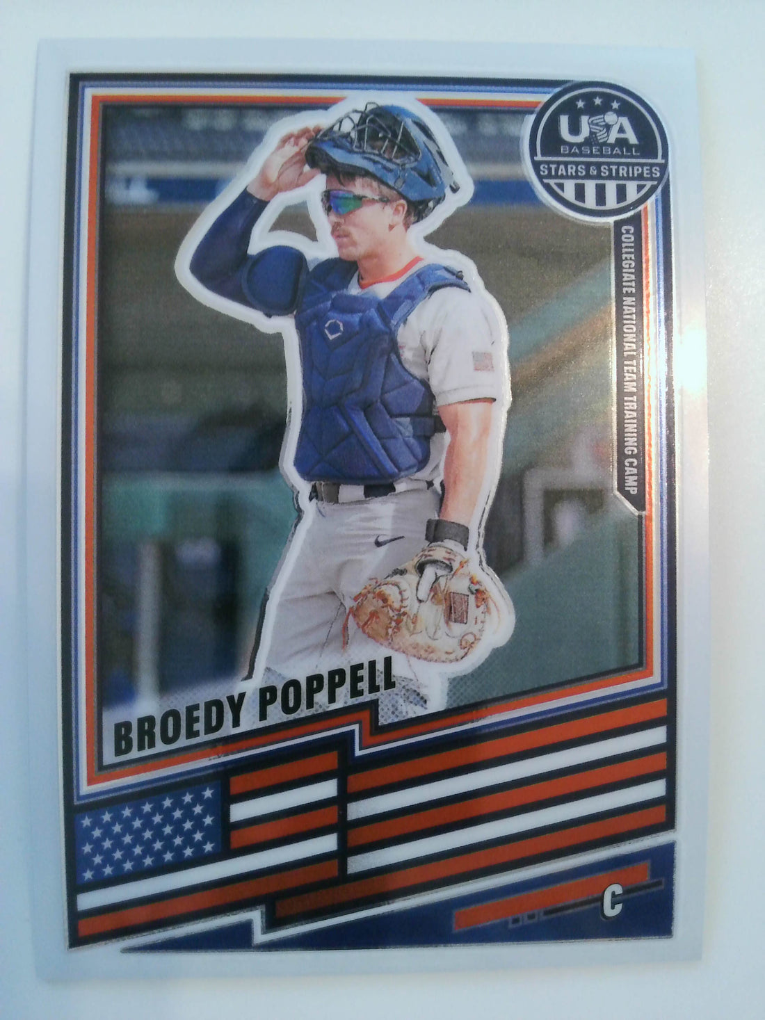 2026 Panini Stars & Stripes Prizm USA Baseball Baseball Broedy Poppell #2