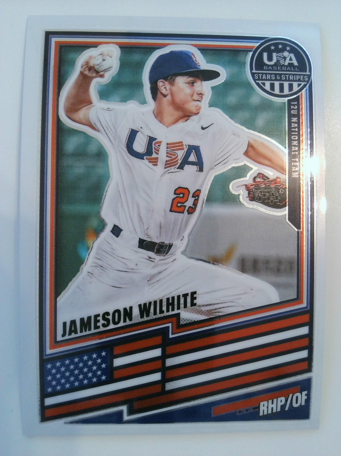 2026 Panini Stars & Stripes Prizm USA Baseball Baseball Jameson Wilhite #96