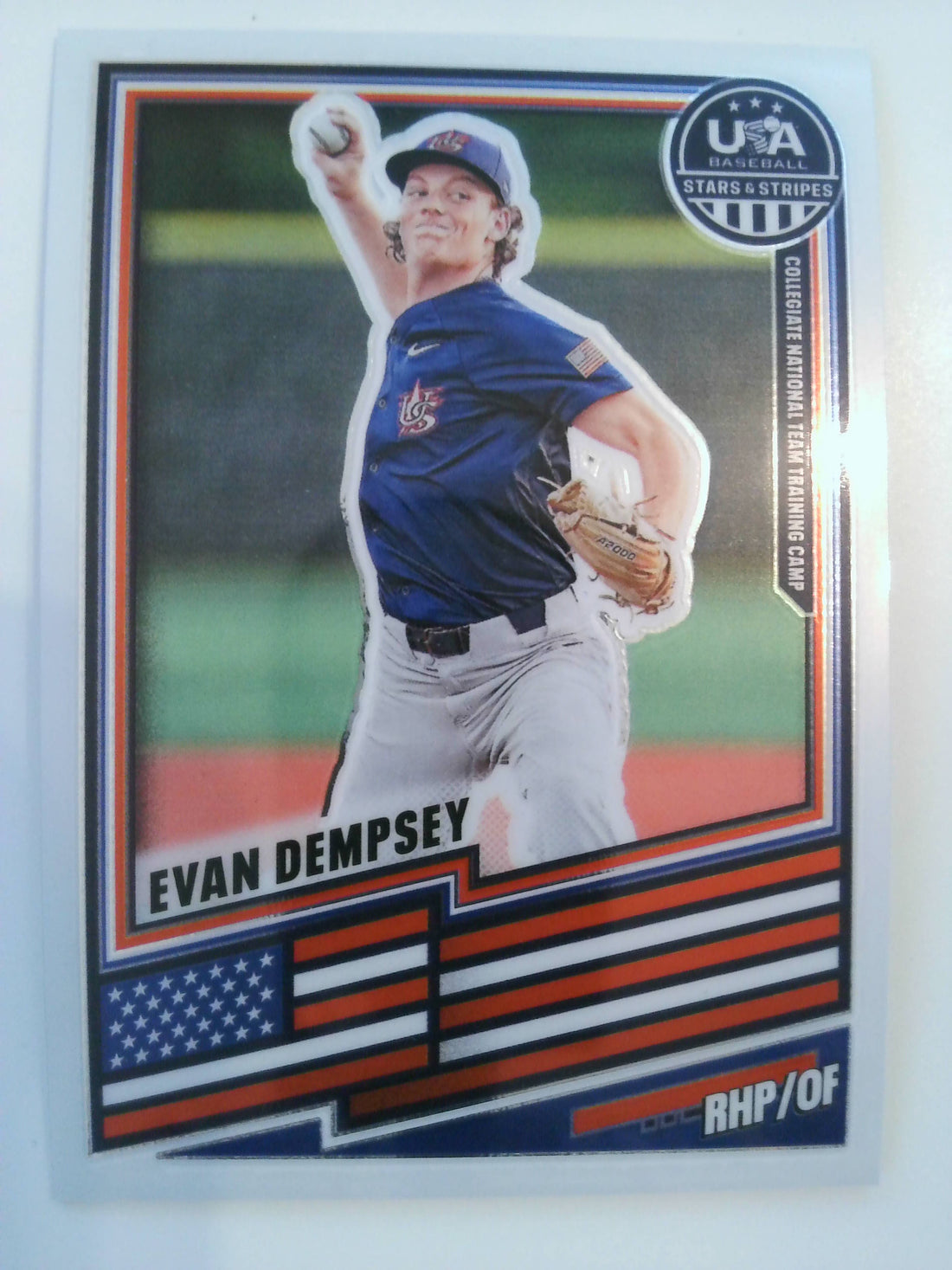 2026 Panini Stars & Stripes Prizm USA Baseball Baseball Evan Dempsey #73