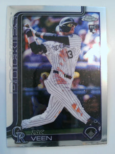 2025 Topps Chrome Update Baseball Zac Veen #USC28 Rookie