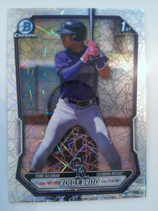 2026 Bowman Baseball Chrome Prospects Lazer Refractor Roldy Brito #BCP-21