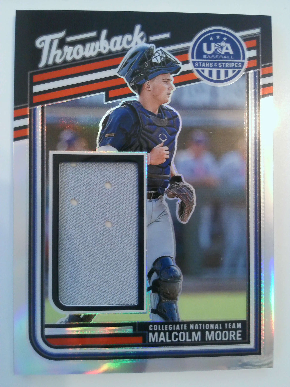 2026 Stars & Stripes Prizm USA Baseball Throwback Materials Malcolm Moore #TM-MM