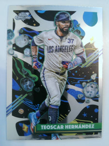 2025 Topps Chrome Cosmic Baseball Teoscar Hernández #77