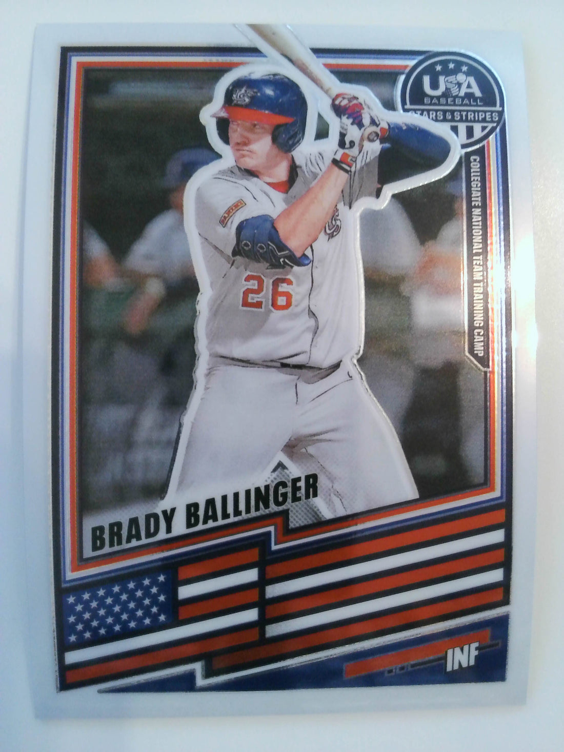 2026 Panini Stars & Stripes Prizm USA Baseball Baseball Brady Ballinger #124