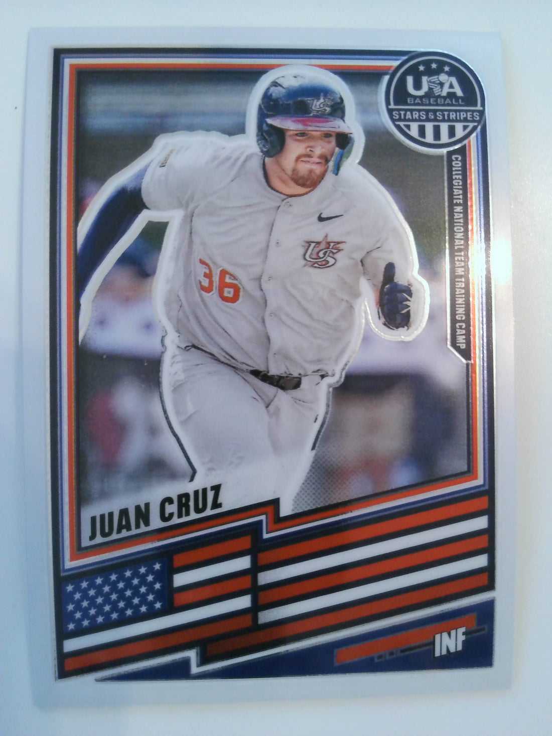 2026 Panini Stars & Stripes Prizm USA Baseball Baseball Juan Cruz #24