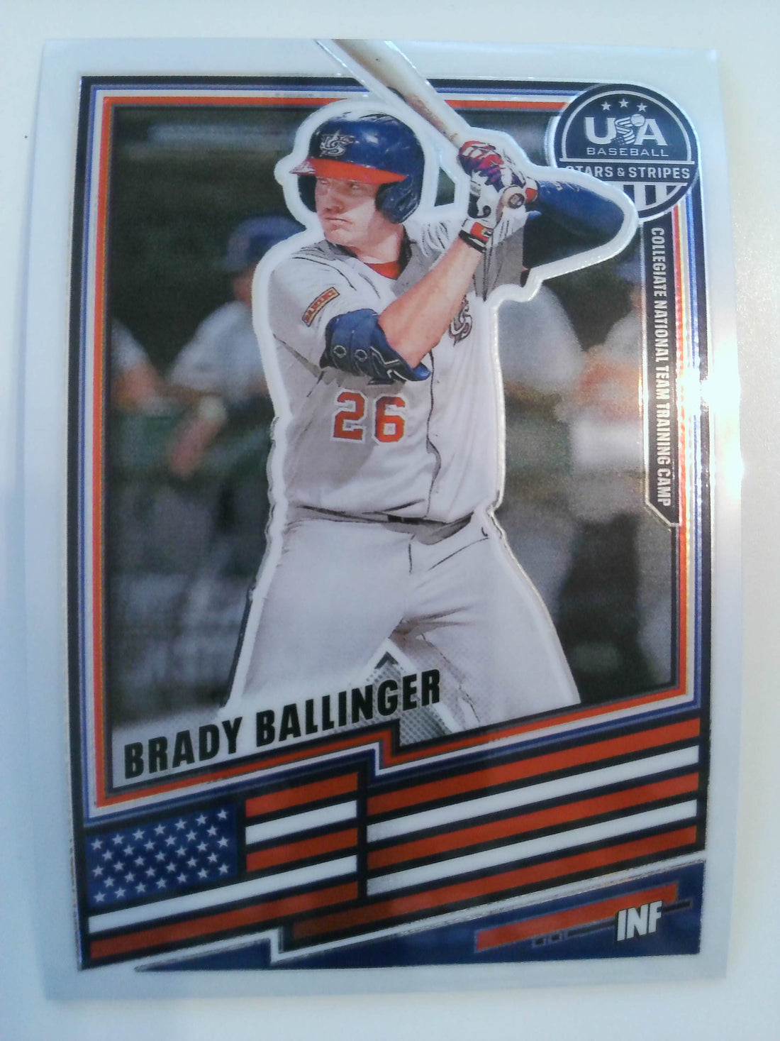 2026 Panini Stars & Stripes Prizm USA Baseball Baseball Brady Ballinger #124