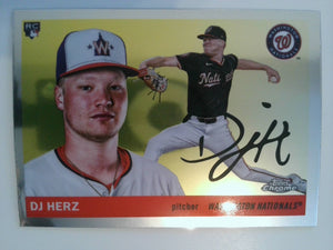 2025 Topps Chrome Platinum Baseball DJ Herz #355 Rookie