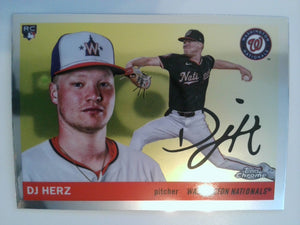 2025 Topps Chrome Platinum Baseball DJ Herz #355 Rookie