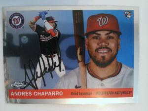 2025 Topps Chrome Platinum Baseball Andrés Chaparro #266 Rookie