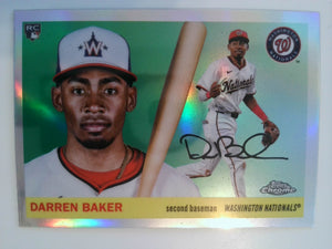 2025 Topps Chrome Platinum Baseball Refractors Darren Baker #207 Rookie