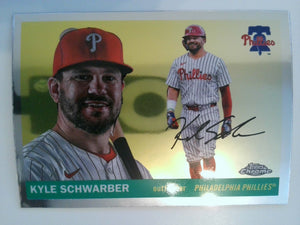 2025 Topps Chrome Platinum Baseball Kyle Schwarber #175
