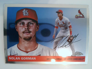 2025 Topps Chrome Platinum Baseball Nolan Gorman #187