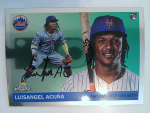 2025 Topps Chrome Platinum Baseball Luisangel Acuña #253 Rookie