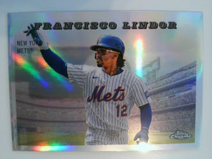 2025 Topps Chrome Platinum 1955 Topps Rails and Sails Francisco Lindor #55RS-3