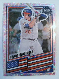 2026 Stars & Stripes Prizm USA Cherry Blossom 04/20 Brady Ballinger #124