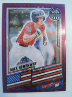2026 Panini Stars & Stripes Prizm USA Disco Purple 96/99  Max Hemenway #185