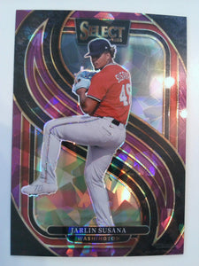 2025 Panini Select Baseball Purple Ice Prizms 23/99 Jarlin Susana #189