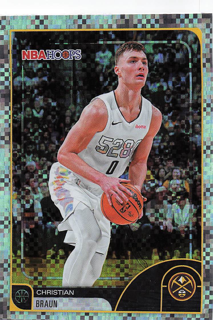 2025-26 Hoops Basketball Pixel Burst Christian Braun #143