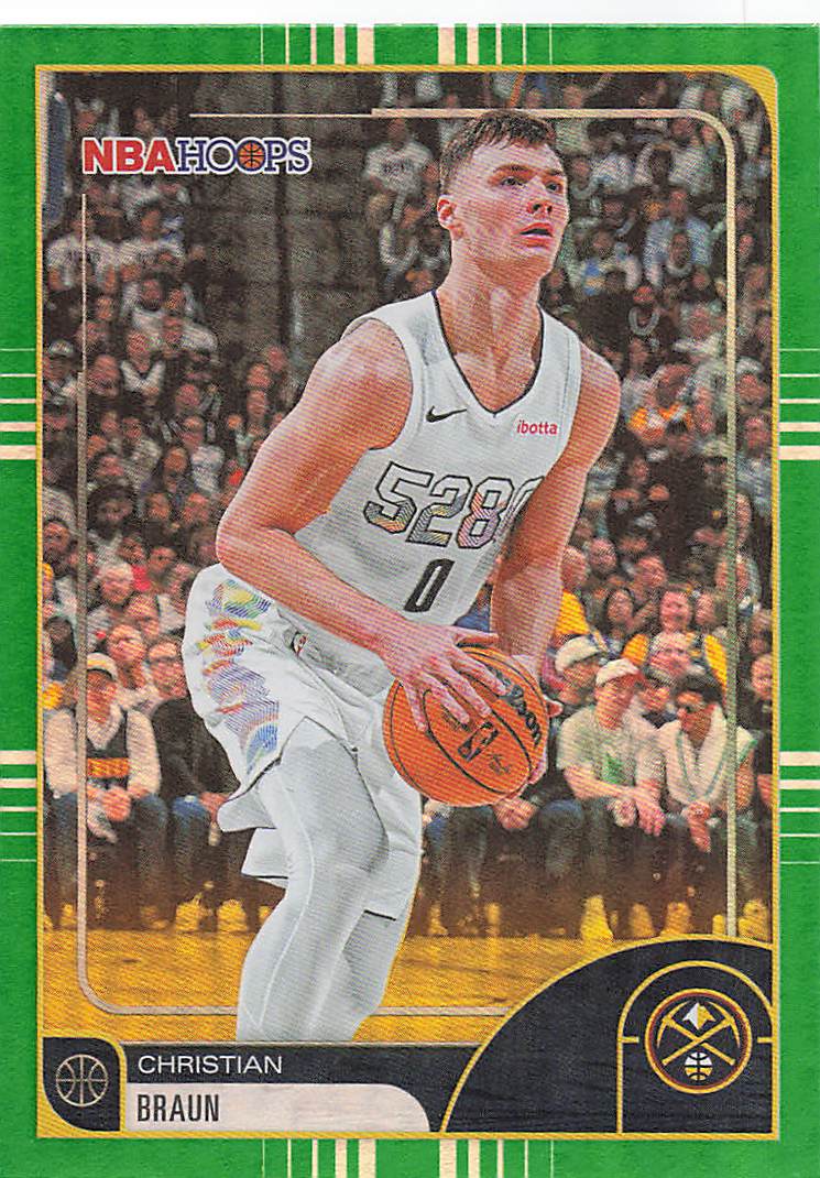 2025-26 Hoops Basketball Green Hoops Christian Braun #143