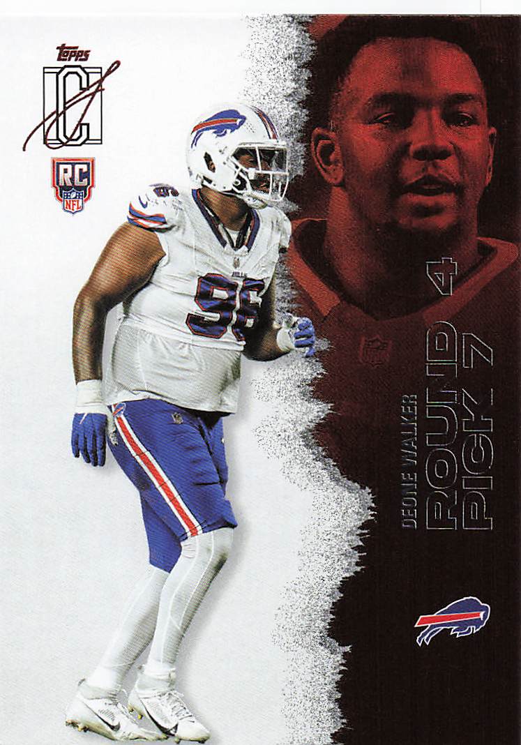 2025 Topps Signature Class Football Deone Walker #205 Rookie