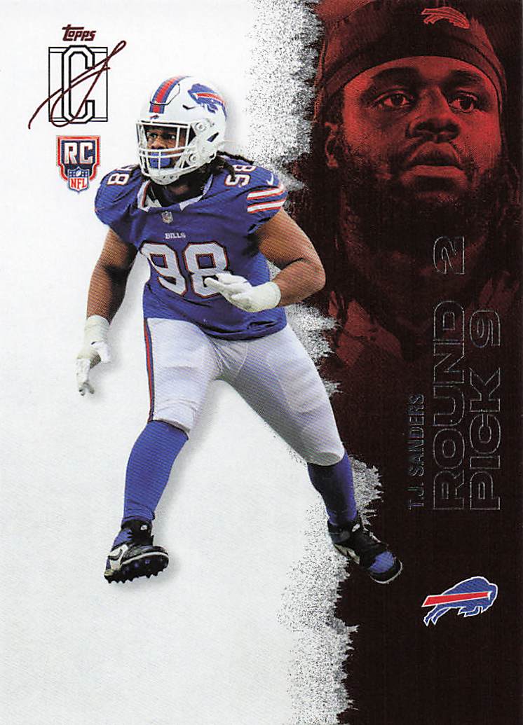 2025 Topps Signature Class Football T.J. Sanders #218 Rookie