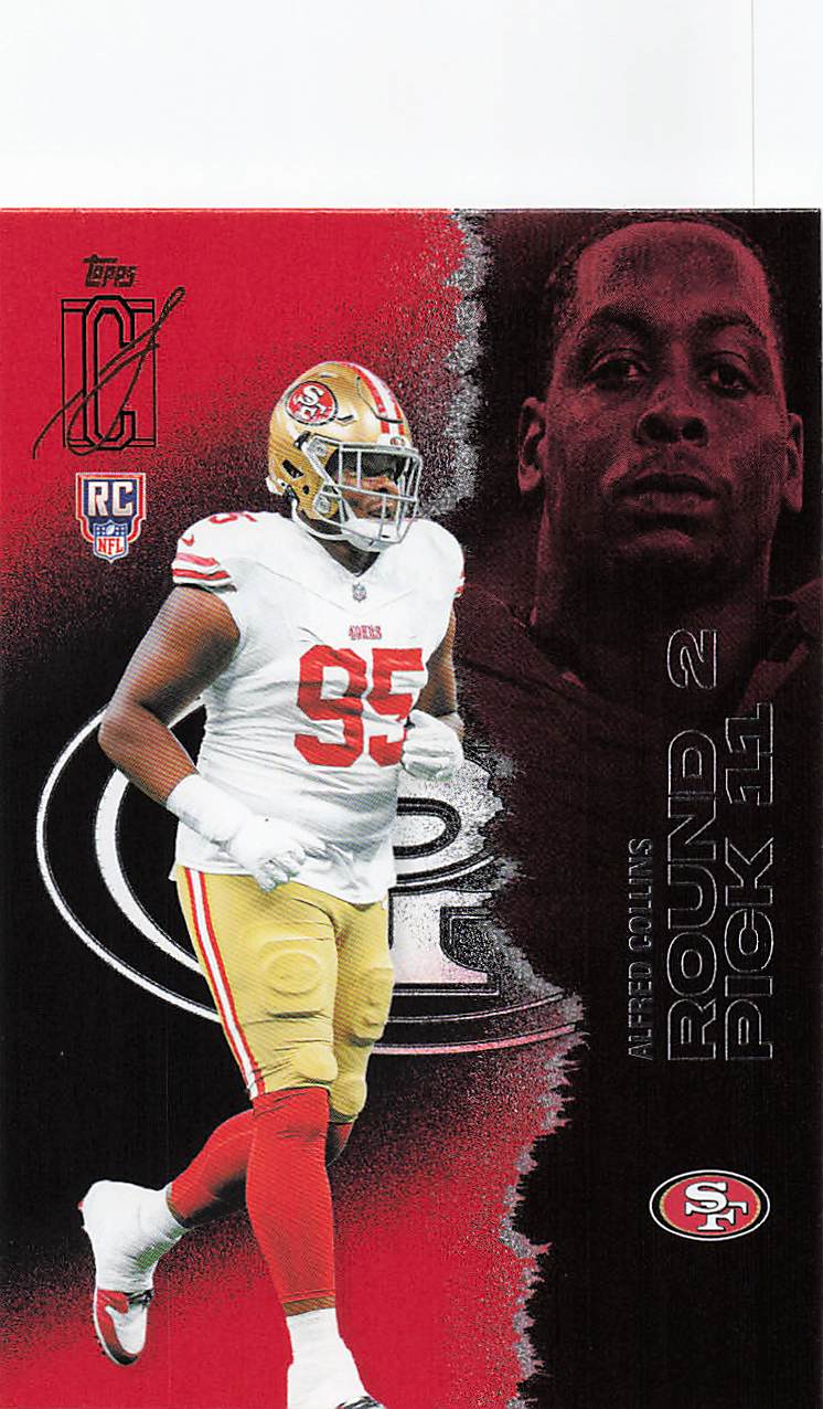 2025 Topps Signature Class Football Red & Black Alfred Collins #196 Rookie