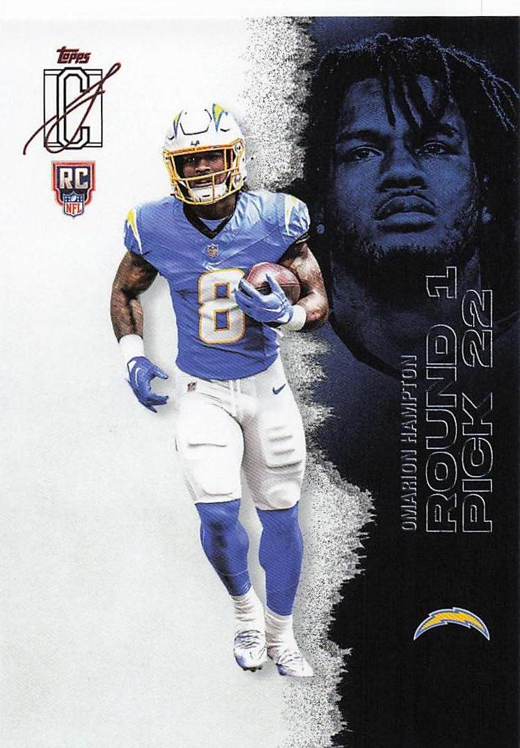 2025 Topps Signature Class Football Omarion Hampton #109 Rookie
