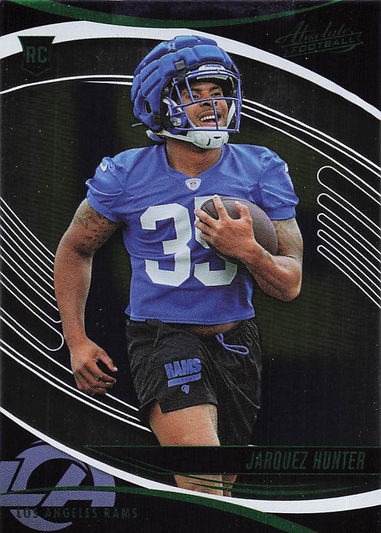 2025 Panini Absolute Football Green Jarquez Hunter #136 Rookie