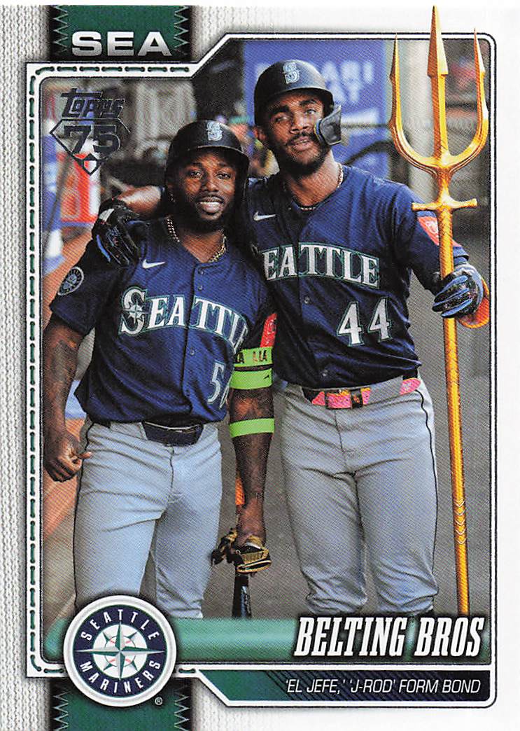 2026 Topps Baseball Belting Bros (Randy Arozarena / Julio Rodriguez) #369
