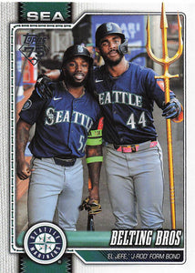 2026 Topps Baseball Belting Bros (Randy Arozarena / Julio Rodriguez) #369