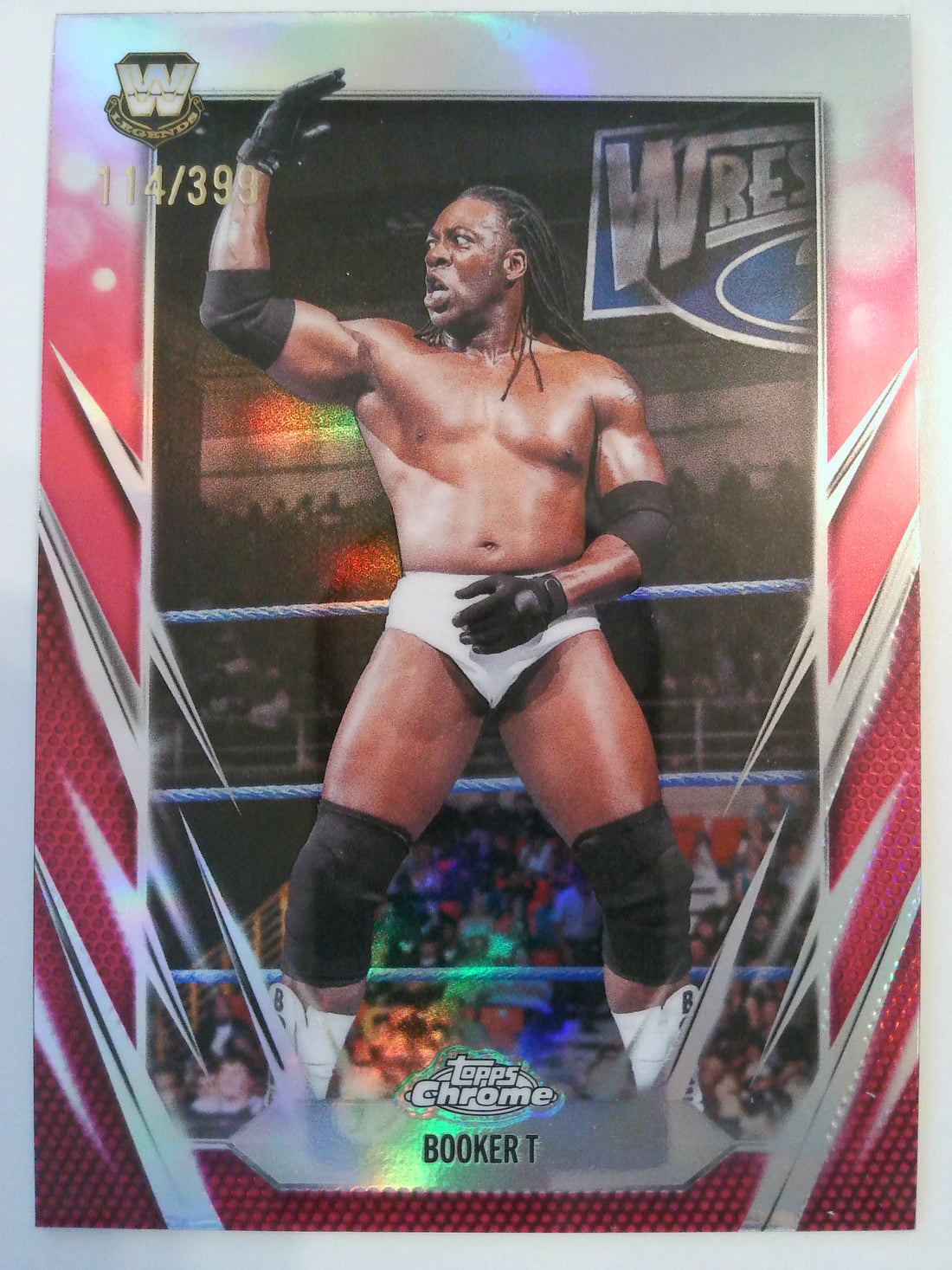 2026 Topps Chrome WWE Wrestling Magenta Refractor 114/399 Booker T #71