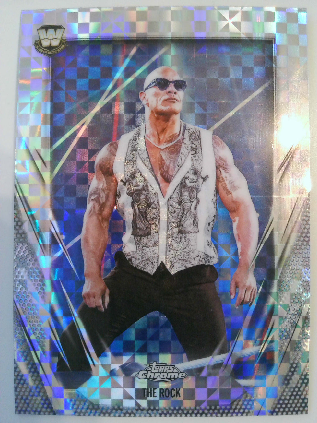 2026 Topps Chrome WWE Wrestling X-Fractor The Rock #1