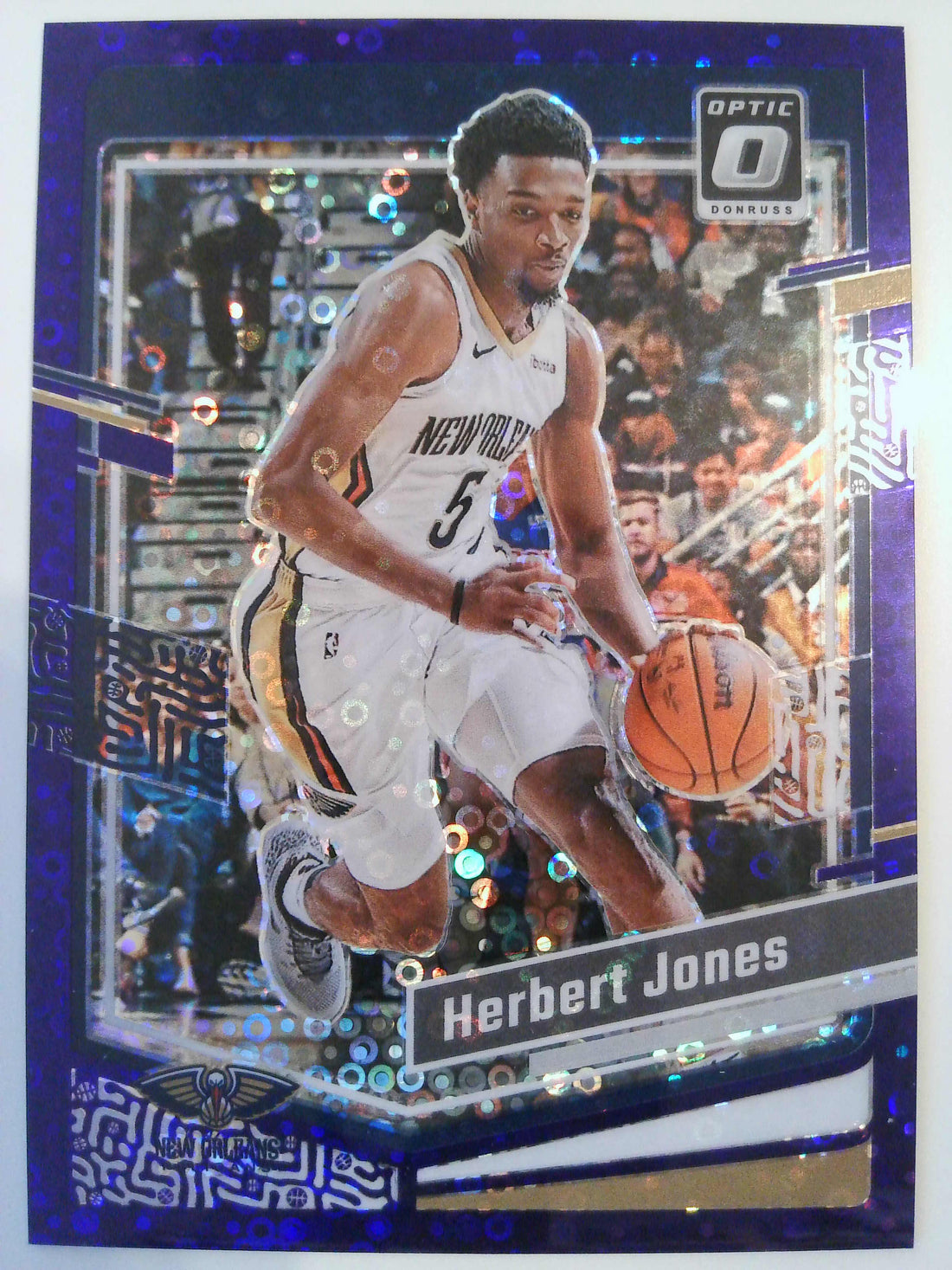 2023-24 Donruss Optic Basketball Fast Break Purple 28/99 Herbert Jones #73