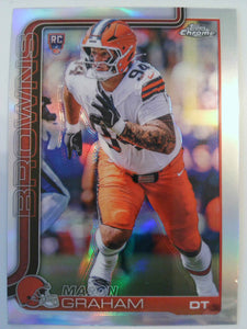 2025 Topps Chrome Football Refractor Mason Graham #302 Rookie