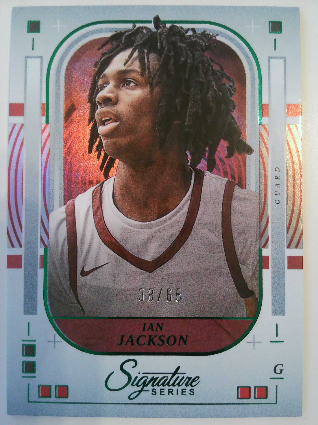 2025-26 Panini Signature Series Basketball Green 38/65 Ian Jackson #75
