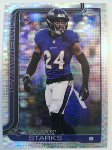 2025 Topps Chrome Football Pulsar Refractor Malaki Starks #347 Rookie