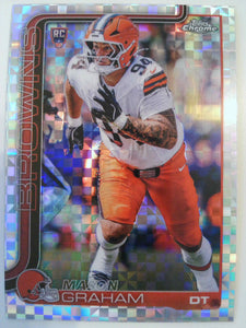 2025 Topps Chrome Football X-Fractor Mason Graham #302 Rookie