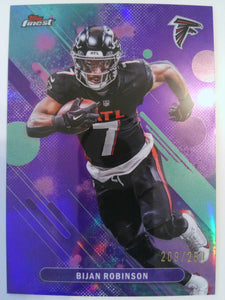 2025 Finest Football Purple Refractor 209/250 Bijan Robinson #69