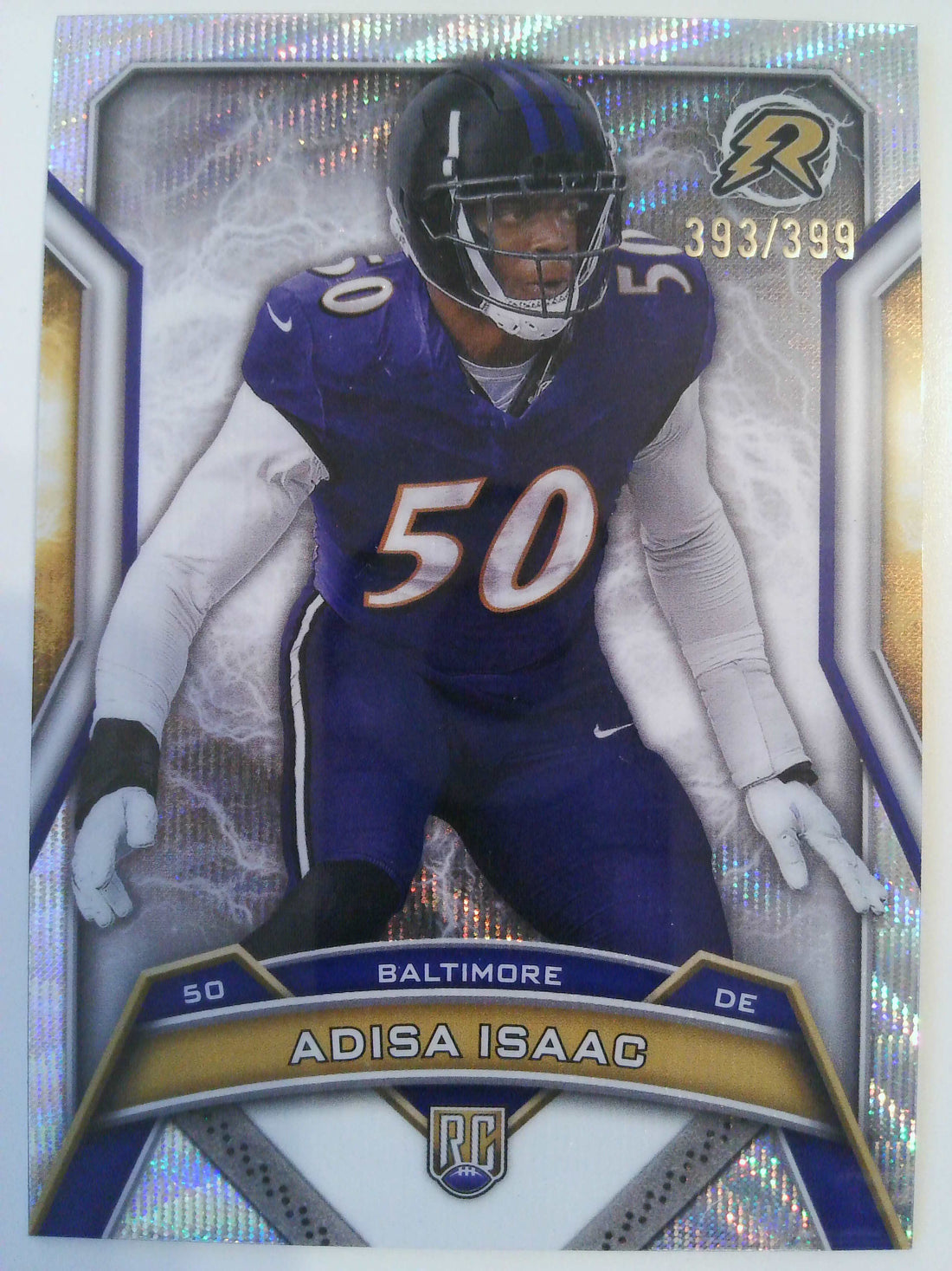 2024 Topps Resurgence Football Surge 393/399 Adisa Isaac #109 Rookie