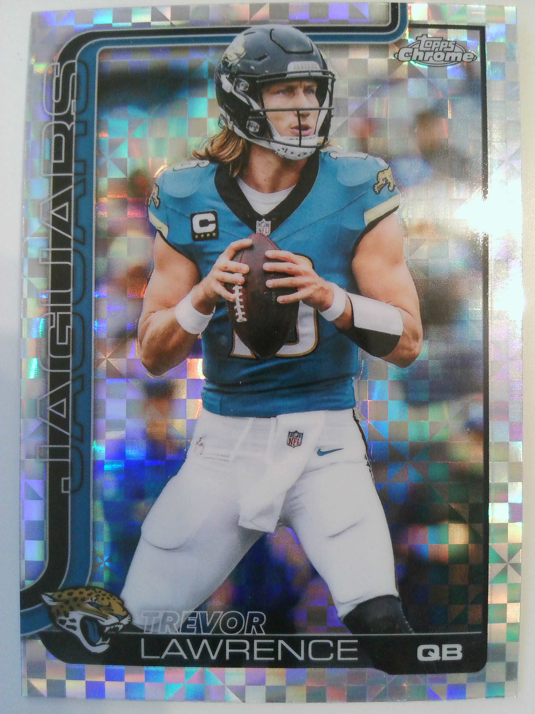 2025 Topps Chrome Football X-Fractor Trevor Lawrence #138