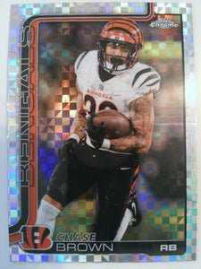 2025 Topps Chrome Football X-Fractor Chase Brown #62