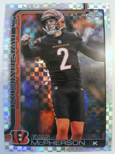 2025 Topps Chrome Football X-Fractor Evan McPherson #64