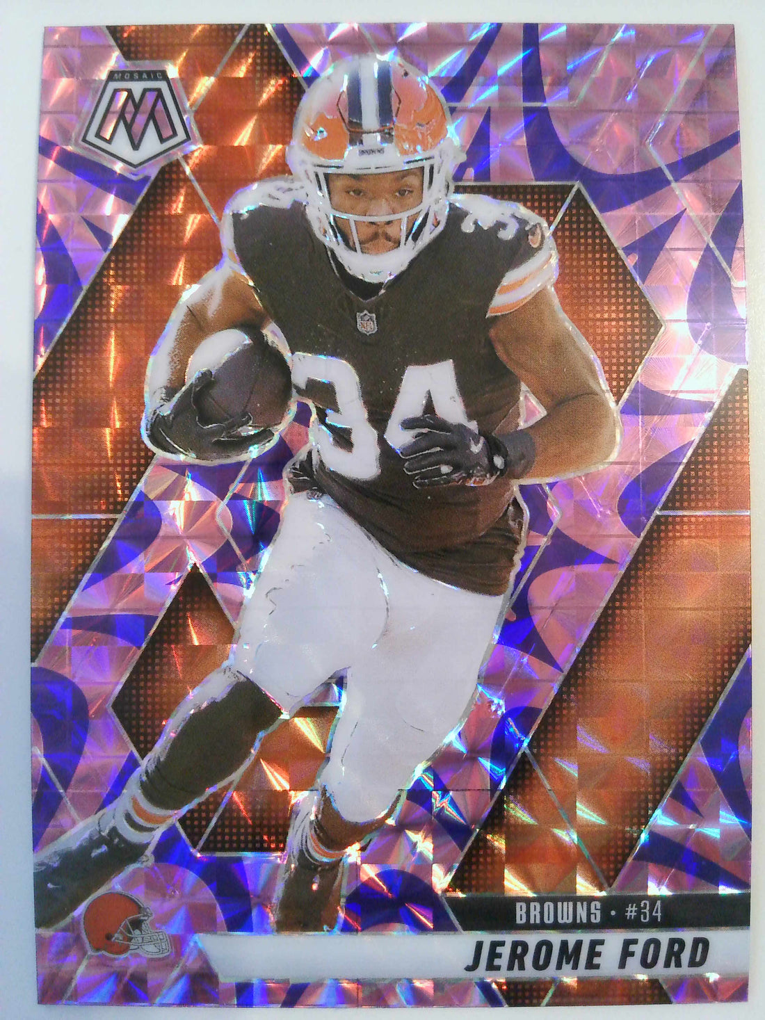 2025 Panini Mosaic Football Mosaic Reactive Purple Jerome Ford #4