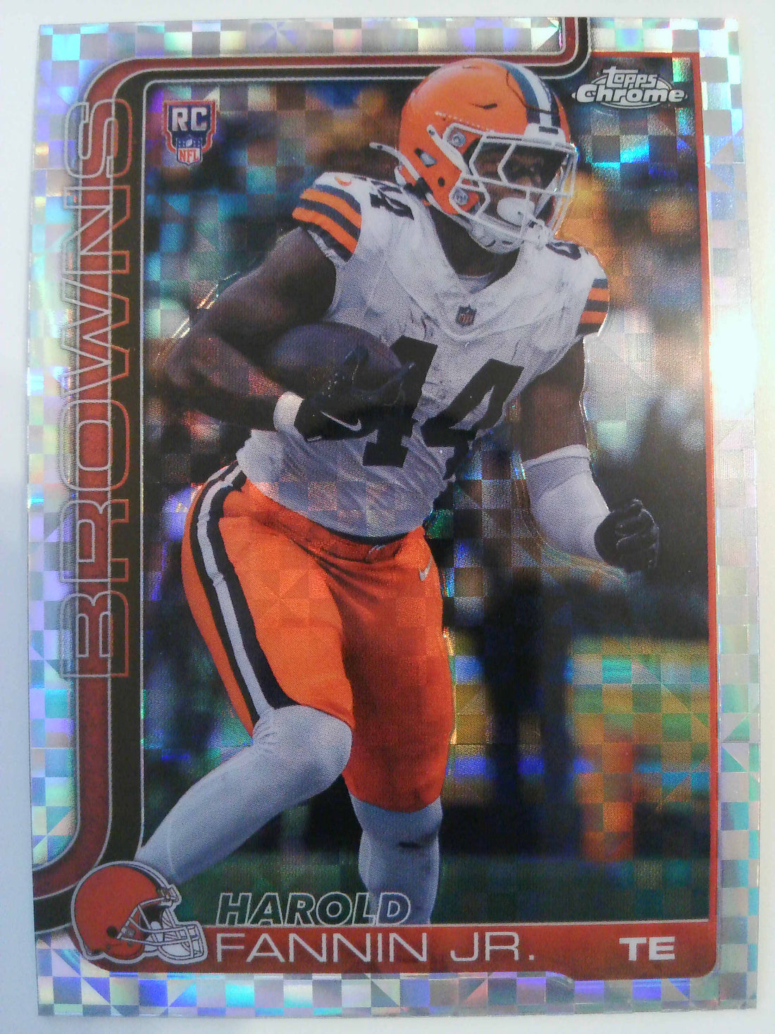 2025 Topps Chrome Football X-Fractor Harold Fannin Jr. #339 Rookie