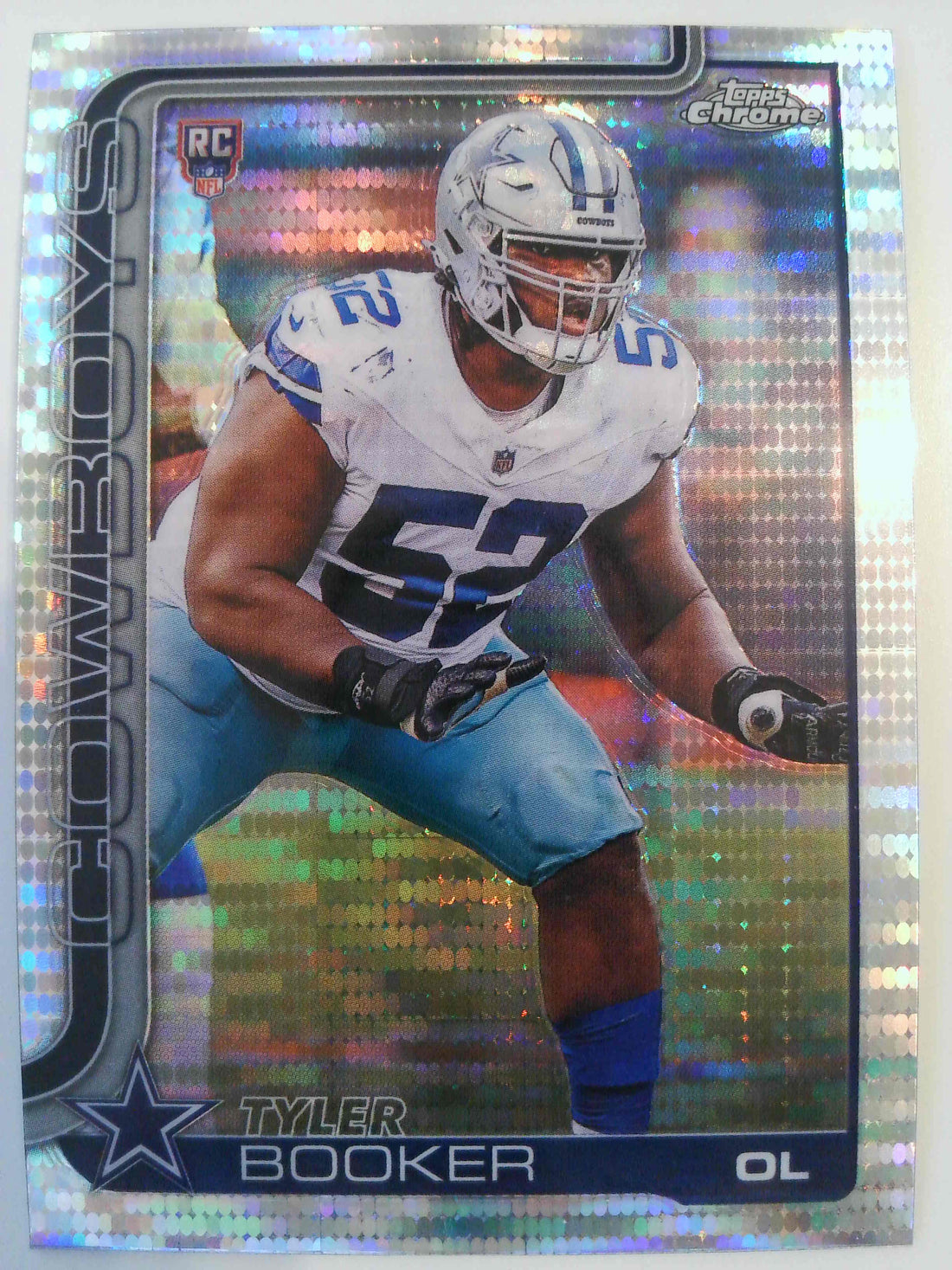 2025 Topps Chrome Football Pulsar Refractor Tyler Booker #381 Rookie