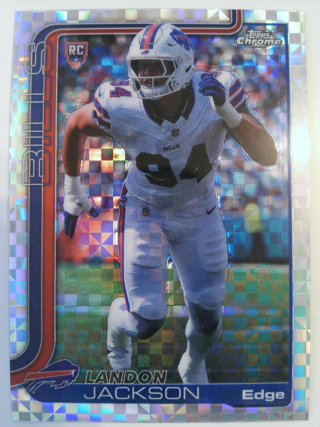 2025 Topps Chrome Football X-Fractor Landon Jackson #358 Rookie